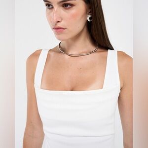 Miaou Luna Top in White - XS